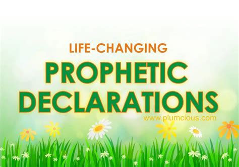 The scriptures reveal our dynamic role in advancing the Kingdom of God. . Prophetic decrees and declarations